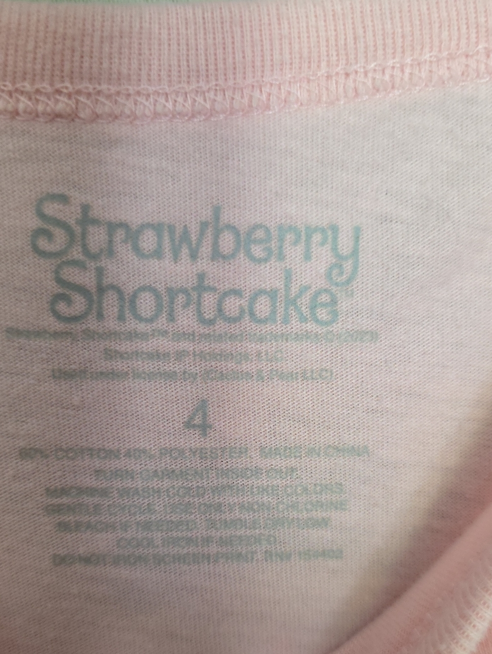 Strawberry Shortcake Pink Graphic Tank Top - Picture 3 of 3